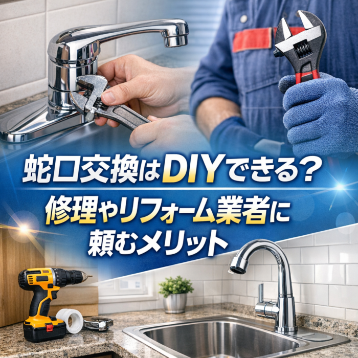 蛇口交換はDIYできる？修理やリフォーム業者に頼むメリット
